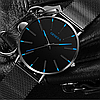 Наручний годинник Geneva Fashion Blue сітчастий ремінець мінімалістичний кварцовий годинник чоловічий/жіночий (унісекс), фото 7