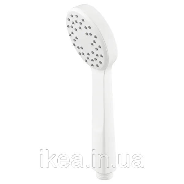 Лійка для душу з 1 режимом IKEA LILLREVET білий ручний душ ЛАЛЬРЕВЕТ ІКЕА