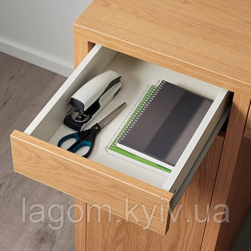 Письмовий стіл IKEA MICKE 105x50 см під дуб комп'ютерний стіл для ноутбука, робочий ІКЕА МІККЕ