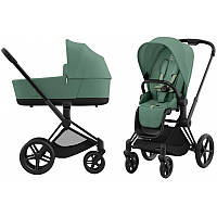 Cybex Priam 4.0 коляска 2 в 1 Leaf Green шасси Matt Black