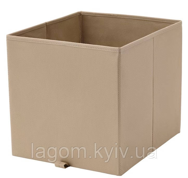 Коробка IKEA KOSINGEN 33x38x33 см бежевий органайзер для зберігання речей ІКЕА