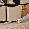 Коробка IKEA KOSINGEN 33x38x33 см бежевий органайзер для зберігання речей ІКЕА, фото 4