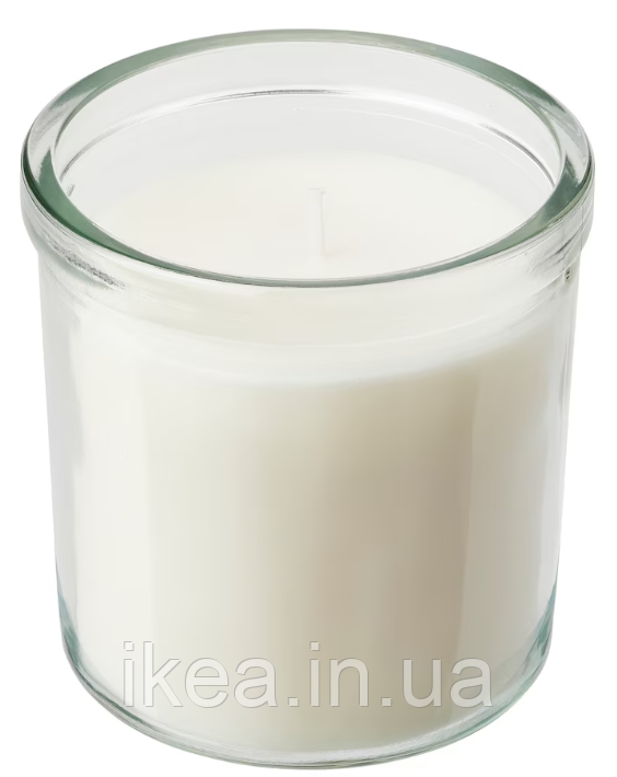 Ароматична свічка в склянці IKEA ADLAD 8,5 см 40 годин горіння скандинавський ліс декоративна аромасвічка ІКЕА