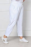 Штани жіночі спортивні білі трикотажні. Розмір 42 44 46 48 50 52 54 56., фото 2