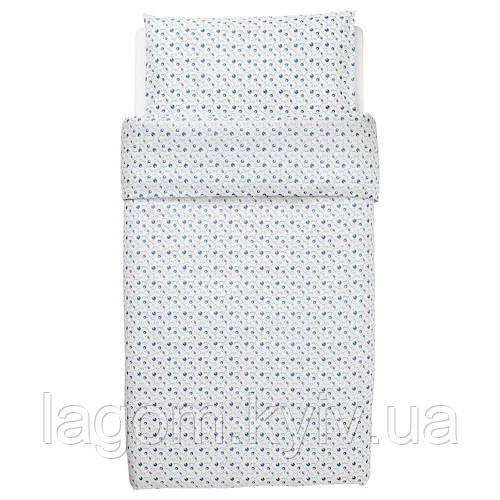 Підковдра + 1 наволочка в ліжечко малюків IKEA GULSPARV 100% бавовна 110x125/35x55 см ІКЕА РЕГУЛЬСПАРВ АНДЕ