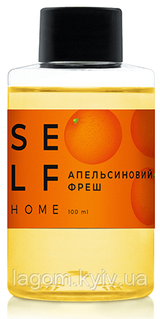 Рефіл Апельсиновий фреш 100 мл аромат для дому SELF HOME рідина наповнювач для аромадифузору