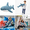 Акула 55 см IKEA BLÅHAJ м'яка дитяча плюшева  іграшка - синя акулка окуленя ІКЕА БЛОХЕЙ, фото 2