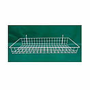 Кошик сітчатий навісний 74 х 10 см борт 8 см на торгову сітку Кошик - Полиця металевий білий на сітку, фото 8