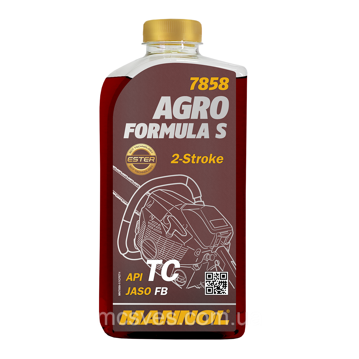 Олія 2T — напівсинтетична для садової техніки Mannol 7858 AGRO FORMULA S 1L