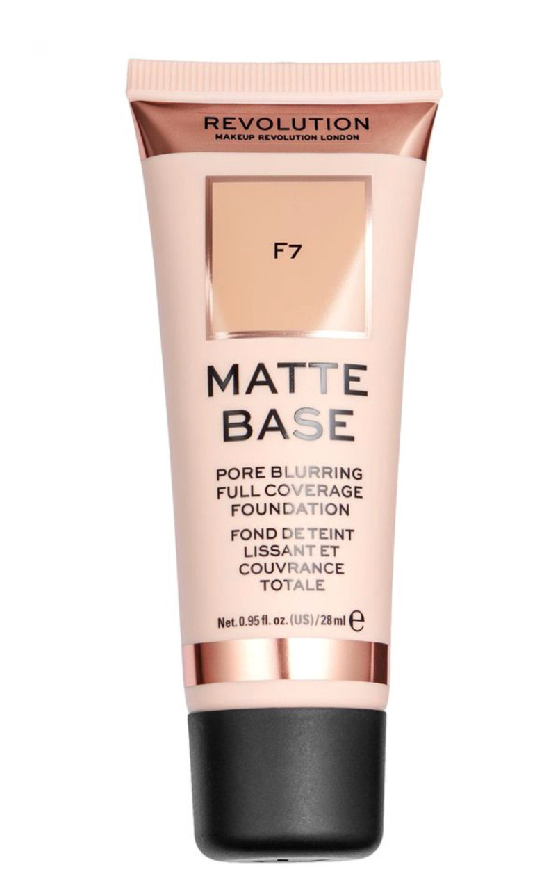 Матовая тональная основа для лица Makeup Revolution Matte Base Foundation, F7 - фото 1 - id-p1913414980