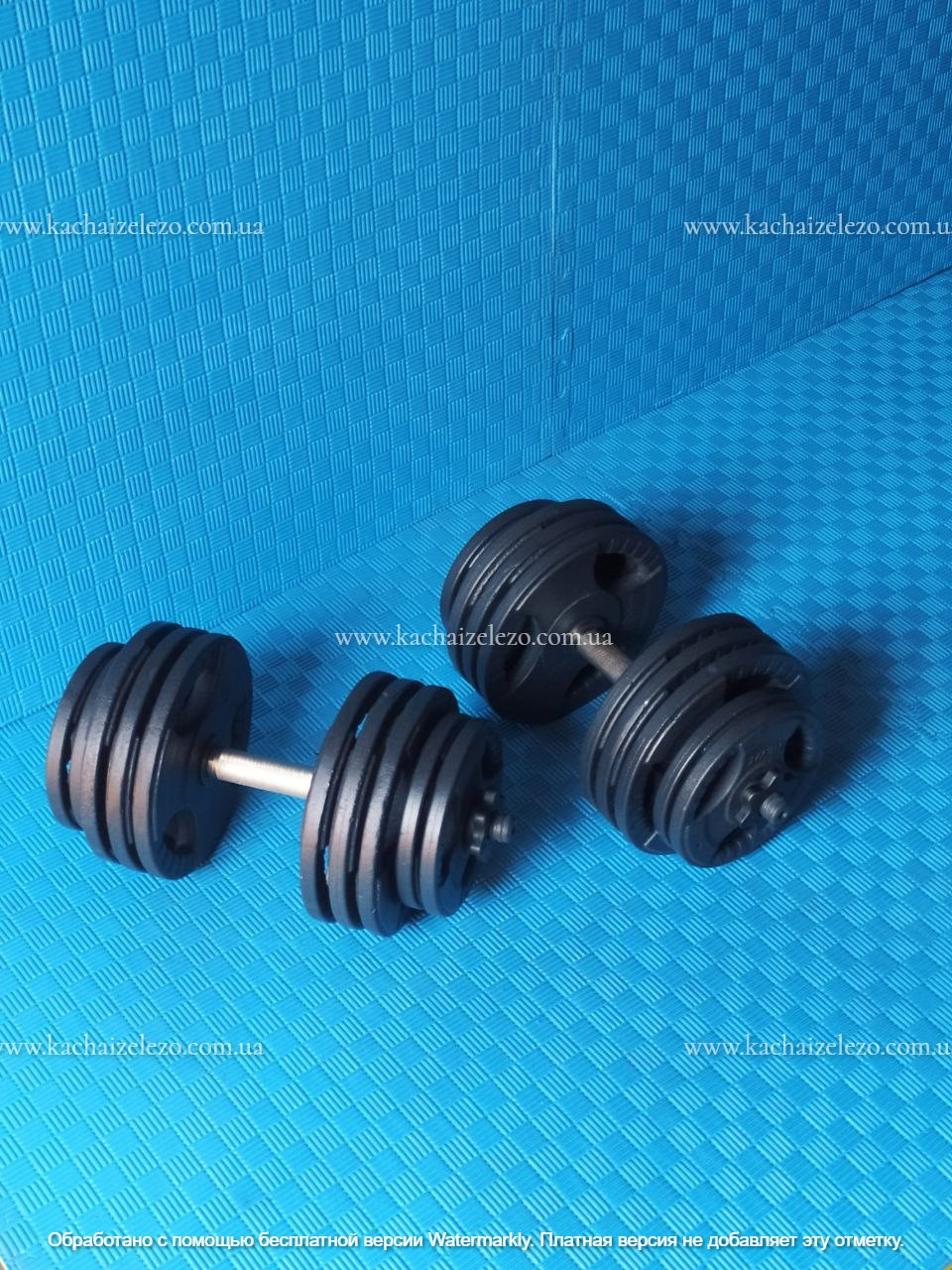 Гантелі розбірні KZ з покриттям 2 по 42 кг Гантелі, гирі, штанги та диски