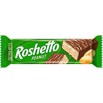 Вафельні батончики Roshetto горіх 34г