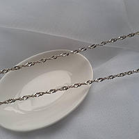 Срібний ланцюжок Плетіння Сингапур 50 см