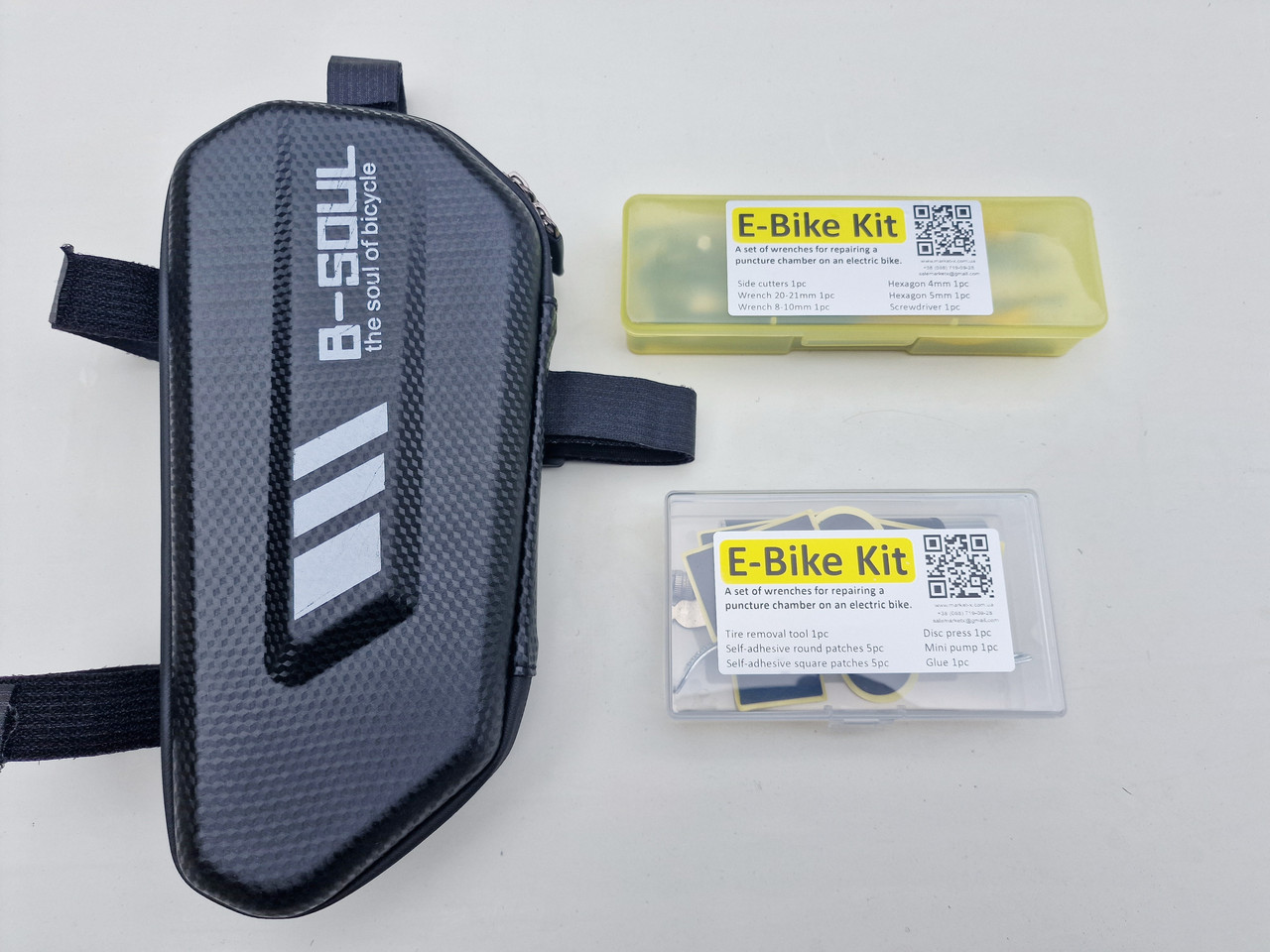 Дорожній набір на електровелосипед для ремонту камери на електровелосипеді