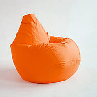 Кресло груша оранжевая L Оксфорд, Крісло мішок помаранчеве, кресло мешок оранжевый, безкаркасне крісло груша