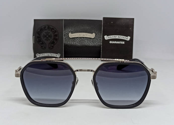 Купить Chrome Hearts очки мужские солнцезащитные серый градиент в ...