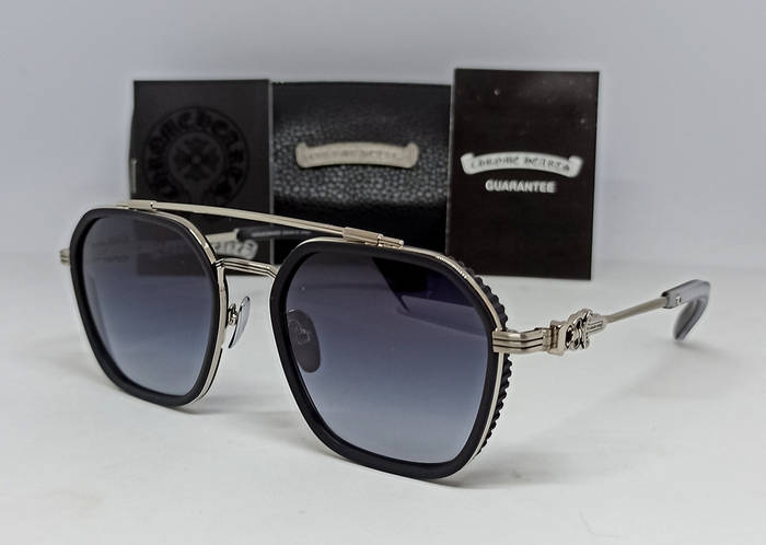 Купить Chrome Hearts очки мужские солнцезащитные серый градиент в ...