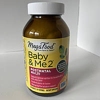MegaFood Baby & Me, мультивітаміни для годуючих мам, після пологів 120 таблеток