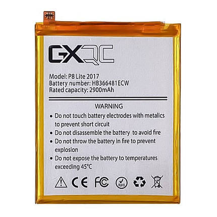 Акумулятор GX HB366481ECW для Huawei P8 Lite (2017)/ Y6 (2018)/ Ascend P9/ P9 Lite/ P10 Lite/ P20 Lite, фото 1