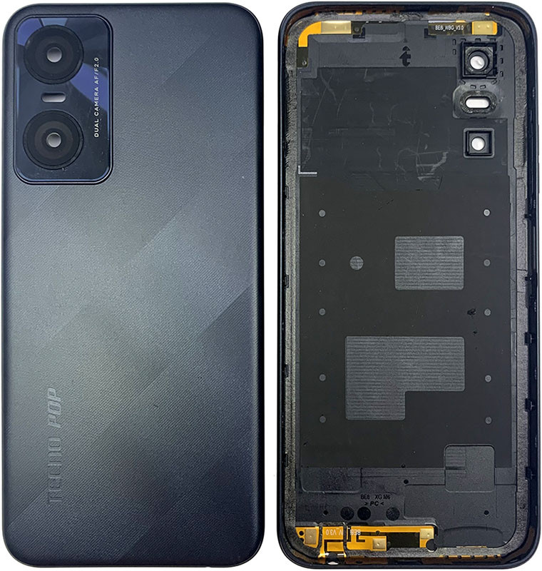 Задня кришка для TECNO POP 6 Pro (BE8) Polar Black