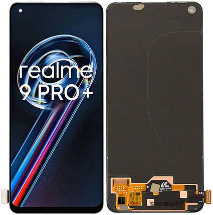 Дисплей + сенсор для Realme 9 Pro Plus RMX3392 Black OLED, фото 1