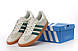 Чоловічі Кросівки Adidas Gazelle Indoor White Green 41-42-43-44-45, фото 6