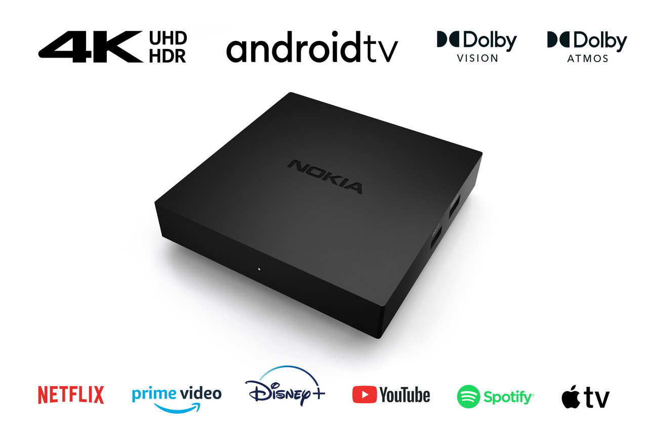 Смарт приставка Nokia Streaming Box 8010 із сертифікацією Google TV та Netflix