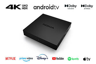Смарт приставка Nokia Streaming Box 8010 із сертифікацією Google TV та Netflix