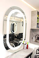 Настенное зеркало с LED подсветкой для макияжа MR_OVAL Парикмахерские зеркала для мейкапа в салон красоты