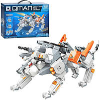 Конструктор Qman 41227 "Бойовий робот Білий тигр Трансформер Куб 2в1" 525 деталей