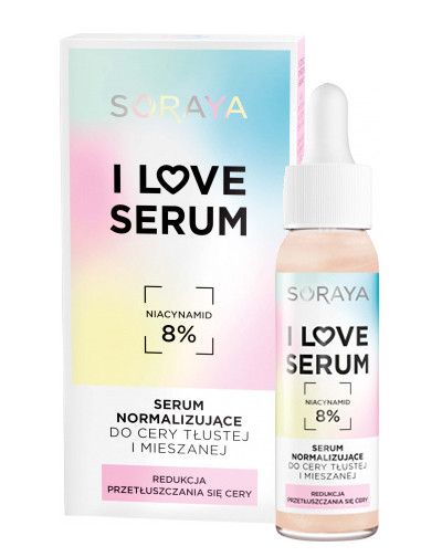 Сироватка нормалізуюча для обличчя Soraya I Love Serum Niacynamid 8%