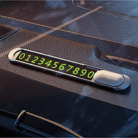 Паркувальна Карта Proove Parking Number Plate Metal Lock, silver, фото 5