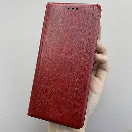 Чохол-книга для Xiaomi Redmi 9C шкіряна книжка на телефон сяомі редмі 9с червона prm, фото 1
