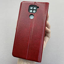 Чохол-книга для Xiaomi Redmi Note 9 книжка із захистом камери на телефон сяомі редмі нот 9 червона prm, фото 3