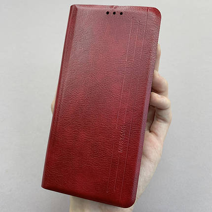 Чохол-книга для Xiaomi Redmi Note 9 книжка із захистом камери на телефон сяомі редмі нот 9 червона prm, фото 1
