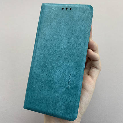 Чохол-книга для Xiaomi Redmi Note 9 книжка із захистом камери на телефон сяомі редмі нот 9 бірюзова prm, фото 1