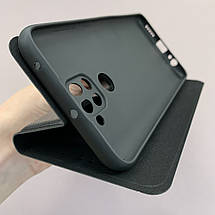 Чохол-книга для Xiaomi Redmi Note 9 книжка із захистом камери на телефон сяомі редмі нот 9 чорна prm, фото 5