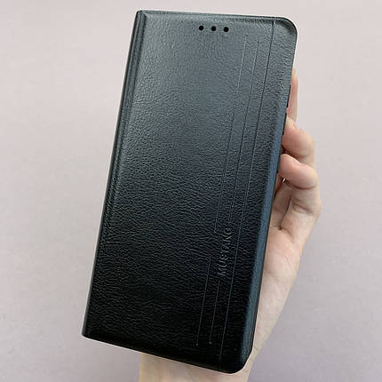 Чохол-книга для Xiaomi Redmi Note 9 книжка із захистом камери на телефон сяомі редмі нот 9 чорна prm, фото 1