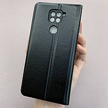 Чохол-книга для Xiaomi Redmi Note 9 книжка із захистом камери на телефон сяомі редмі нот 9 чорна prm, фото 3
