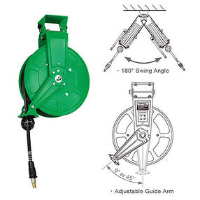 Шланг повітряний на котушці (подовжувач пневматичний) 20 атм 9,5x16 мм, 15 м TOPTUL KHBR1015, фото 2