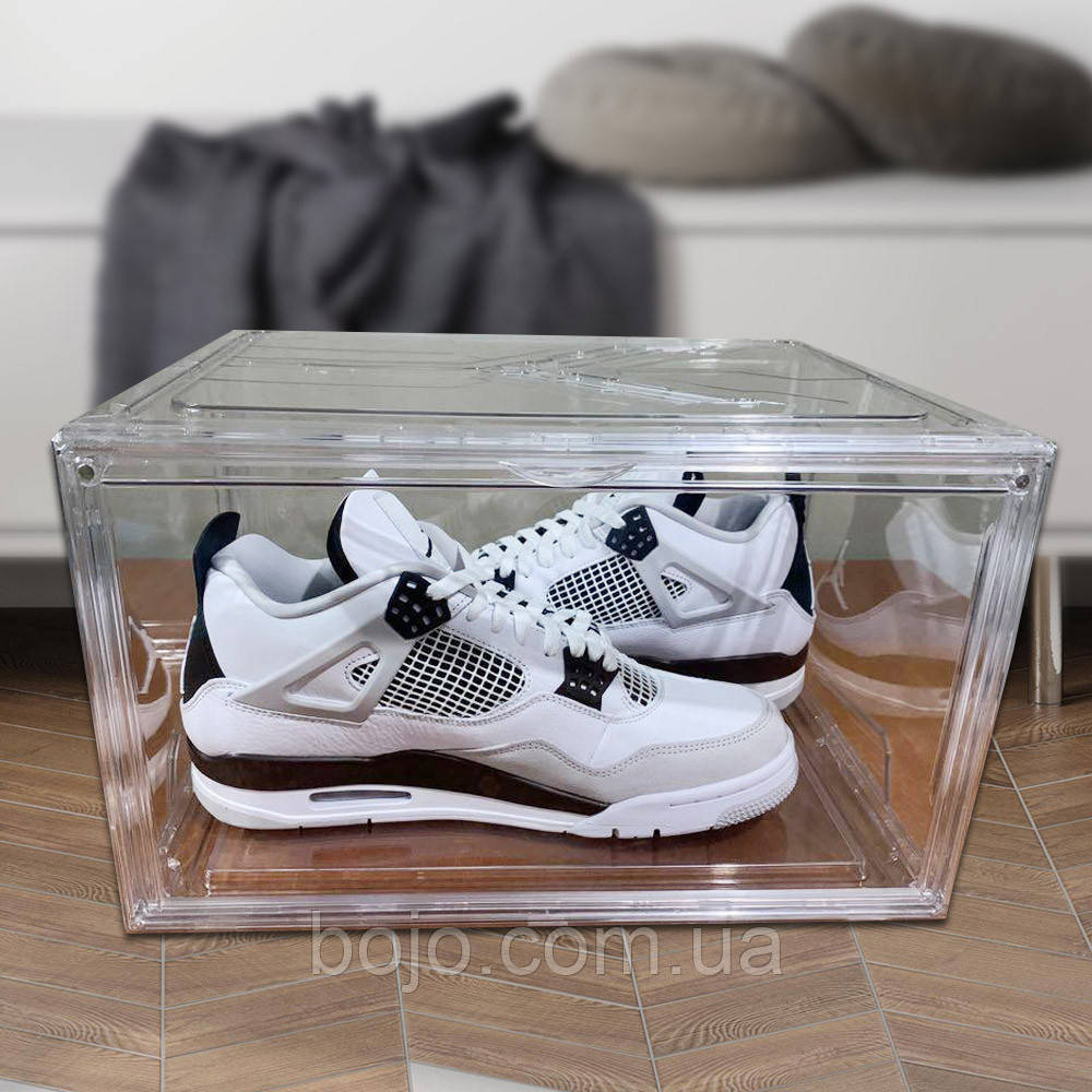 Пластиковий бокс-органайзер для взуття 1Pack B12-01 на магніті, Прозорий