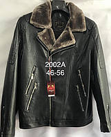 Куртка-косуха мужская зимняя кожзам на меху, размеры 46-56( 3цв) "ANGELIS" недорого от прямого поставщика