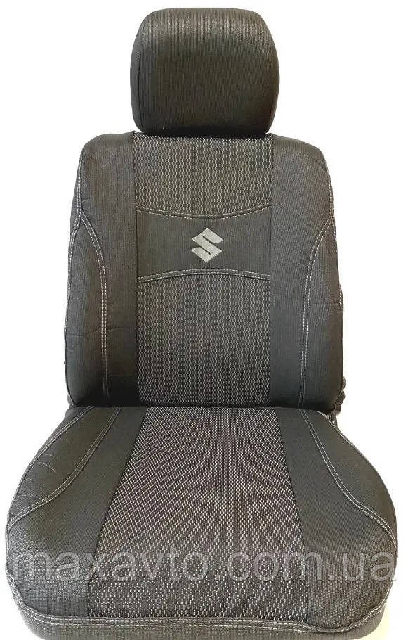 Автомобільні чохли "Nika" для SUZUKI SX4 hatchback 2013 - задня спинка закритий тил 1/3 2/3; 5 підголовників;, фото 1