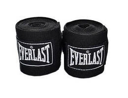 Бинти боксерські Everlast, 2 м, бавовна, нейлон, не еластичні, різн. кольори чорний