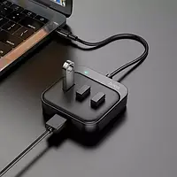 Usb хаб для зарядки, Юсб хаб, Usb hub Hoco HB31 Easy 4 in 1 (Type-C to USB3.0+USB2.0*3) GBB