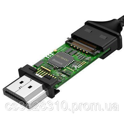 Hdmi кабель, Шнур HDMI, Соединительный кабель hdmi Type-C Baseus Gray 1.8m GBB - фото 3 - id-p1913480130