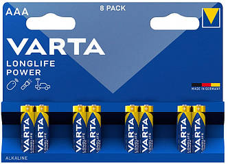 Батарейка Varta LR3/AAA Longlife Alkaline 8 шт.