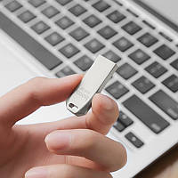 Флеш-память usb, Юсб флешка, USB флеш-накопитель HOCO UD4 64GB USB 2.0 Silver GBB