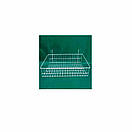 Кошик сітчатий навісний 43 х 30 см борт 8 см на торгову сітку Кошик - Полиця металевий білий на сітку, фото 5