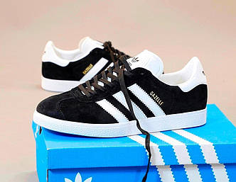 Чоловічі Кросівки Adidas Gazelle White Black 40-41-42-43-44-45